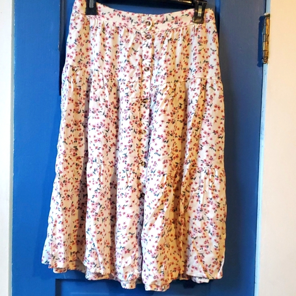 A Floral skirt